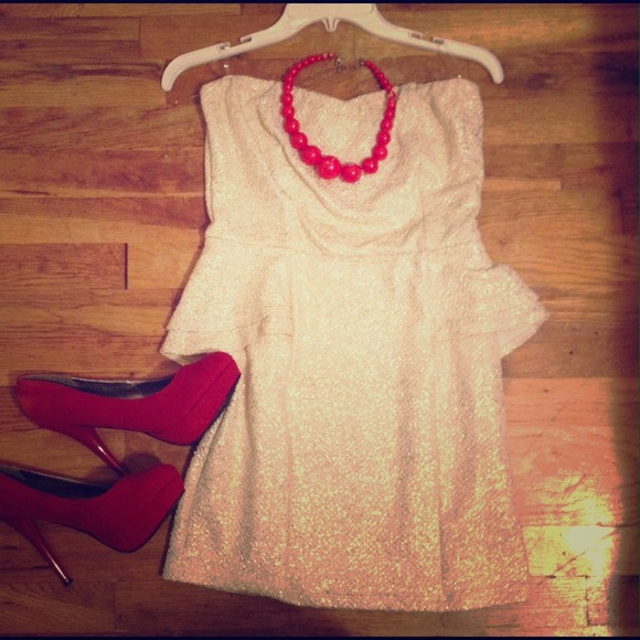 2b BeBe peplum dress.