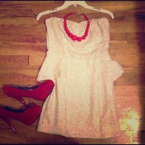 2b BeBe peplum dress.