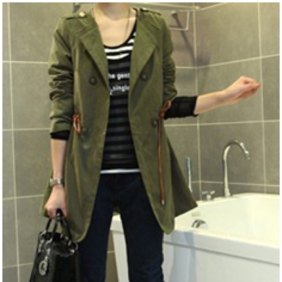 Reduced🍂Olive 3/4 length jacket