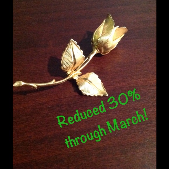 Keeping Sale Price! Vintage Rose Brooch/Pin