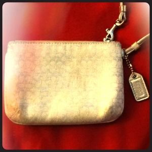 Authentic Coach wristlet (reduced price)