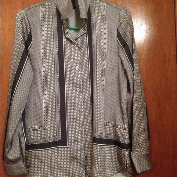 Givenchy inspired blacks and white button down.