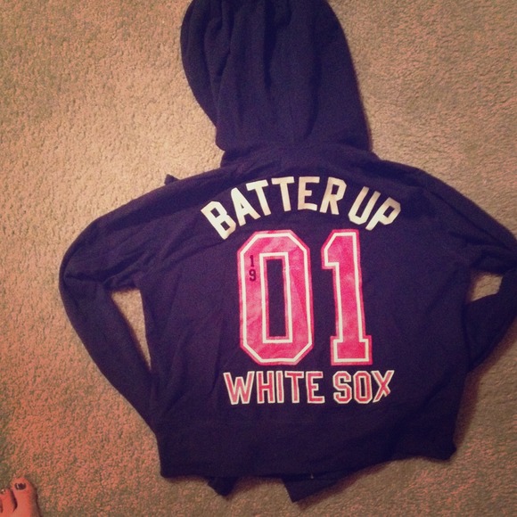 BNWT Victorias Secret Pink White Sox Hoodie
