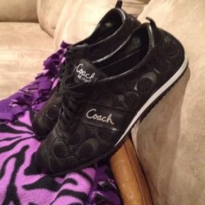 black COACH shoes