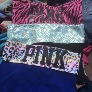 3 pairs of VS PINK Yoga Shorts