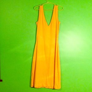 Yellow dress, pattern same on the back