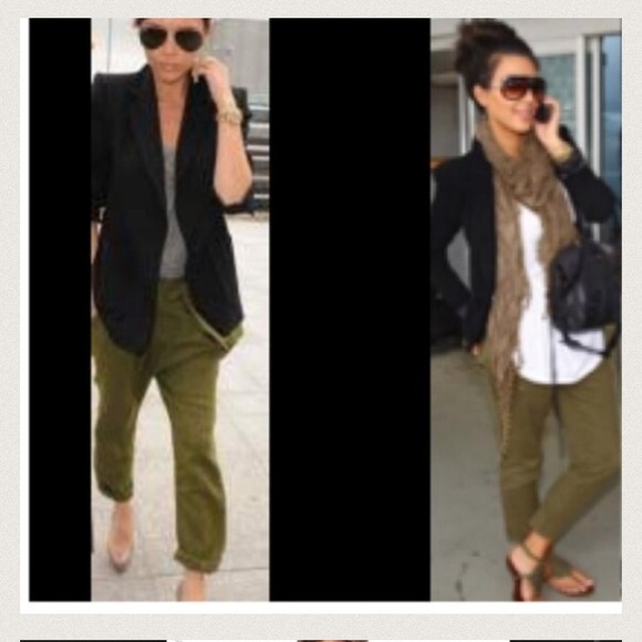 Olive green harem pants - Picture 4 of 4