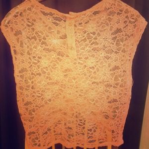 Lacy pink top