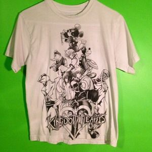 White kingdom hearts tank top