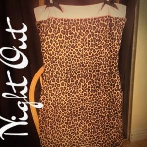 Leopard print pinup dress