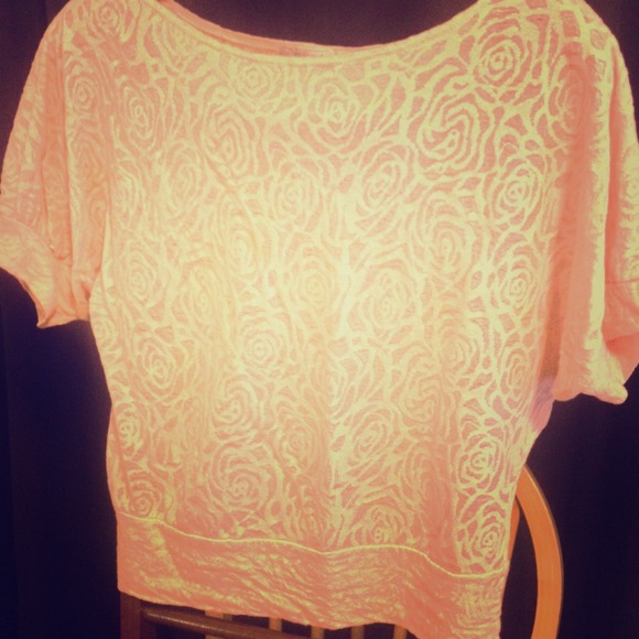 Pretty sheer pink top