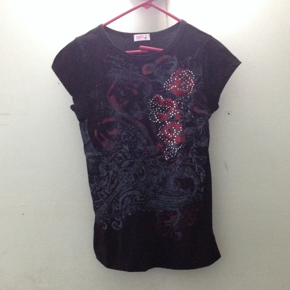 Black graphic t-shirt - Picture 1 of 1