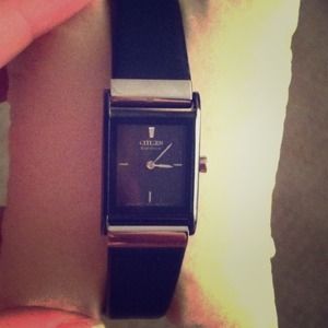 Women's black citizen watch