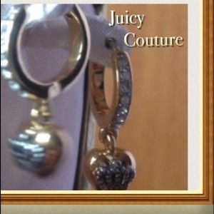 Juicy couture huggies style goldtone earrings