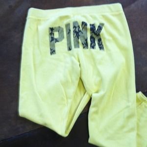 SOLD. VS Pink Capri sweats