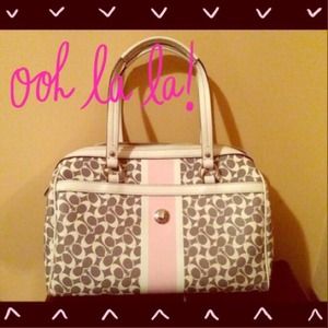 Price Drop!! Coach Heritage Stripe Handbag Satchel