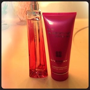 Very irresistible Givenchy perfume and body lotion