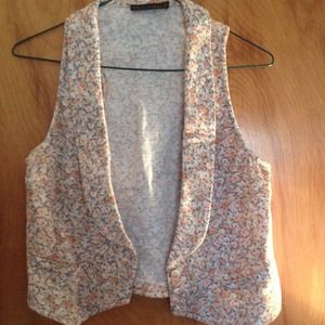 Floral vest.