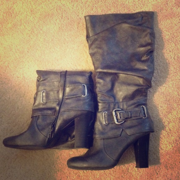❌Traded❌ Knee high dark gray boots