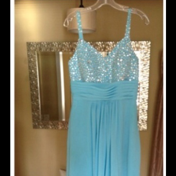 Blue long prom dress!
