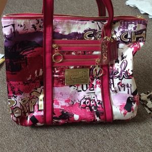 Pink coach poppy purse, authentic
