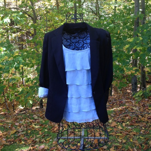 Light blue ruffled tank!