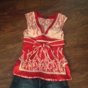 Bebe cotton and silk top