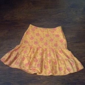 GAP Ruffled linen skirt