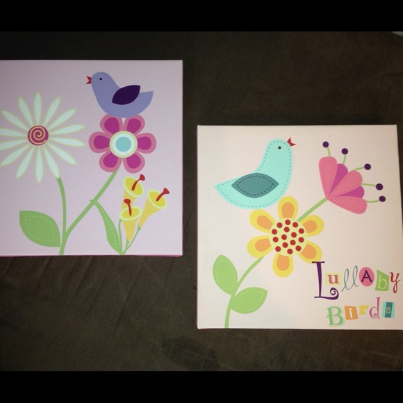 2 brand new baby girl wall decor💛💗 - Picture 2 of 3