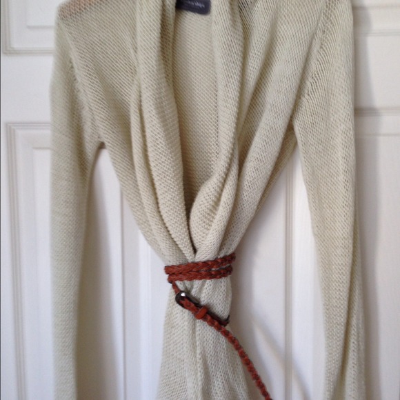Soft, cotton, Cream knit sweater, cardigan