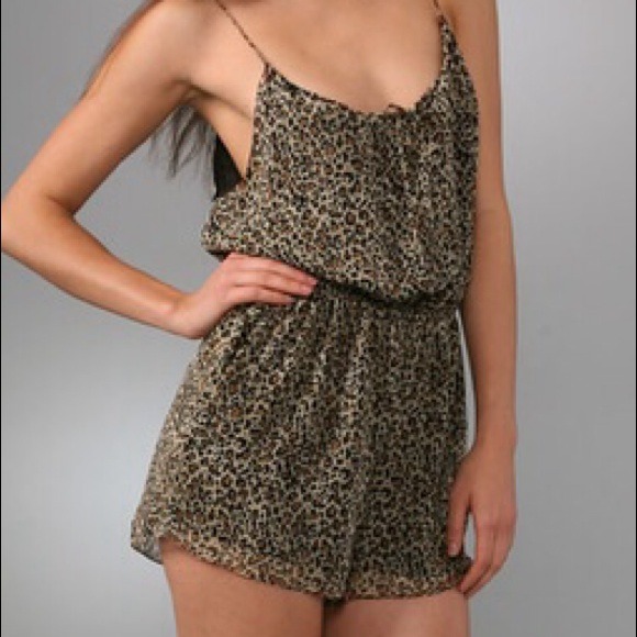 Torn by Ronny Kobo romper 100% silk