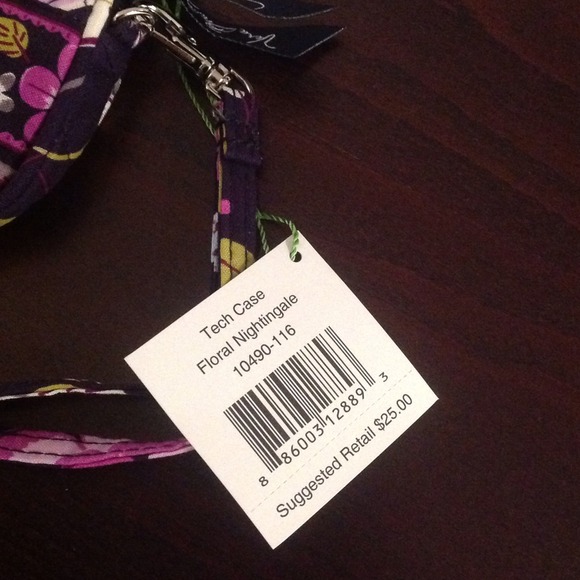 SOLD NWT Vera Bradley Tech Case Floral Nightingale - Picture 3 of 3