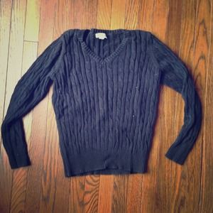 basic cable knit sweater