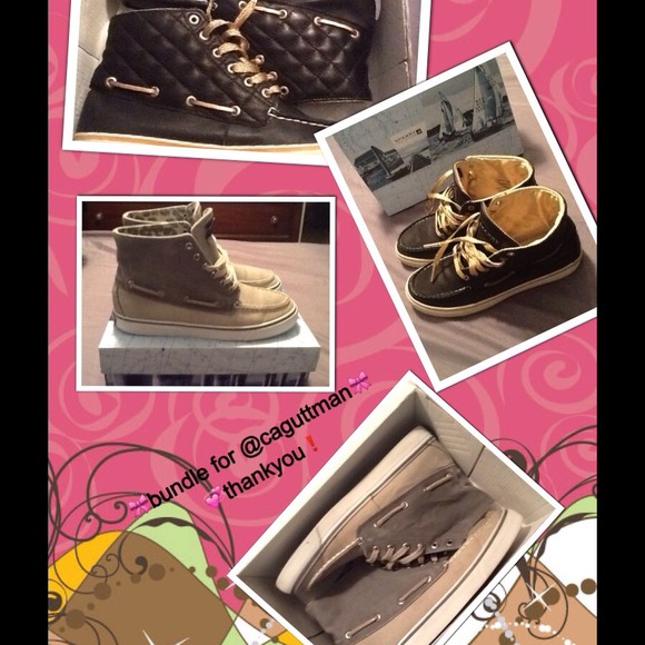 2 pairs of sperry top sider