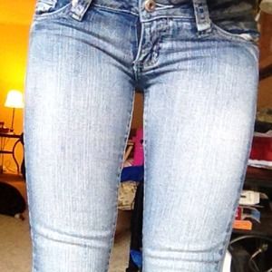 BLUE ASPHALT faded skinny jeans