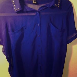 Royal blue top