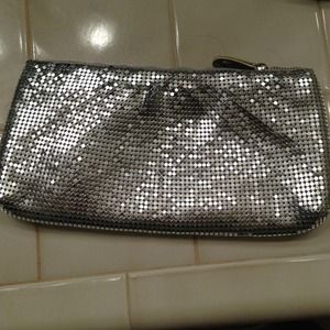 Silver sparkle Jimmy Choo clutch