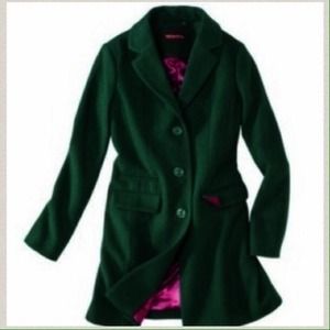 Merona Emerald Women's Classic Long Wool Coat