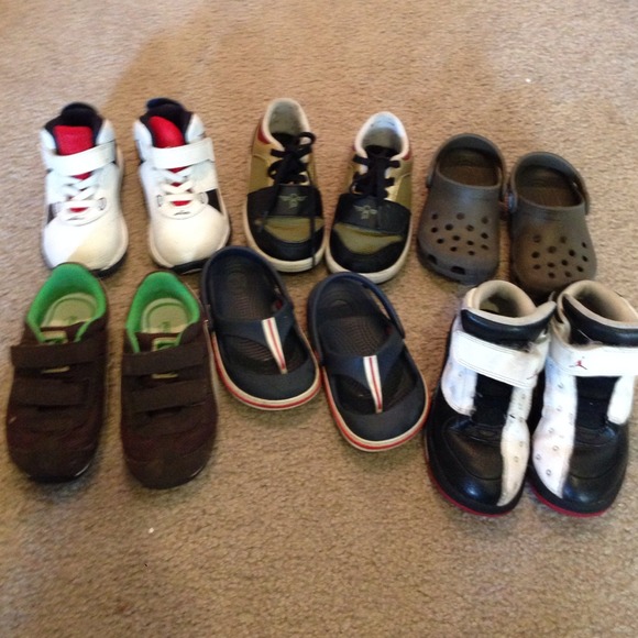 Lot of toddler boys shoes