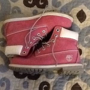 Pink Timberland Boots