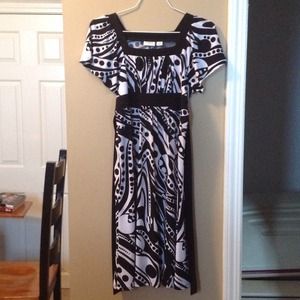 Black and white dress