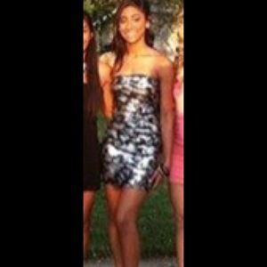 Black and Silver Party Dress