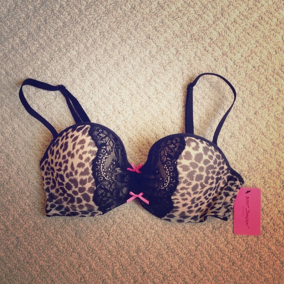 Betsey Johnson Leopard Bra 32B