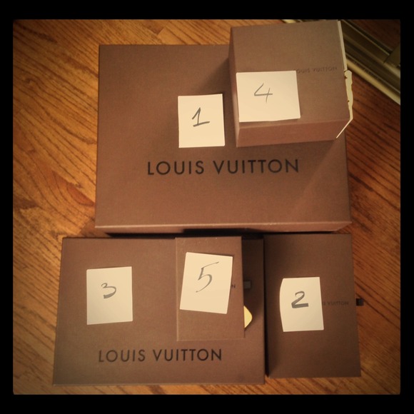 AUTHETIC LV boxes with its DUST BAGS!