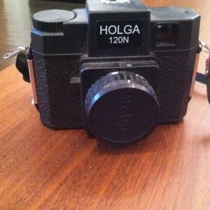 Holga lomography camera.