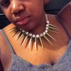 HAND MADE NECKLASS- Spike it Pearl it Love it