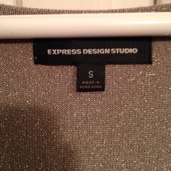 Express Short Sleeved Ruffle Sweater - Picture 2 of 3