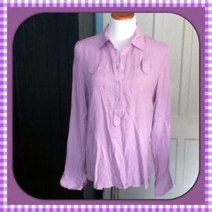 SOLD✨NWT✨ Feminine Silky Soft Long Sleeve Shirt