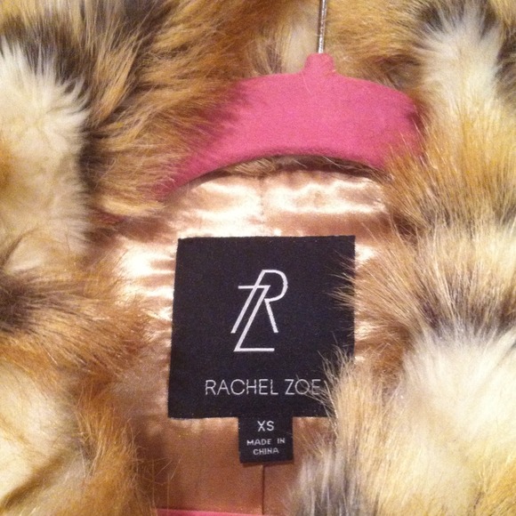 Rachel Zoe fur vest xs