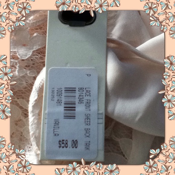 ๐BB Dakota Lace Front Sheer Back Tank - Picture 4 of 4